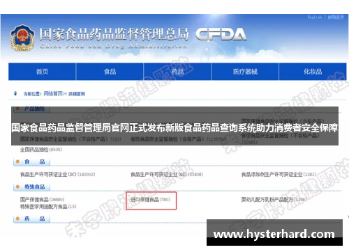 国家食品药品监督管理局官网正式发布新版食品药品查询系统助力消费者安全保障
